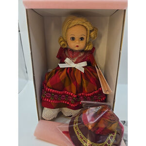 NIB Madame Alexander 8" Little Women Amy in Red 33375 NRFB w/ Tags, Org Box